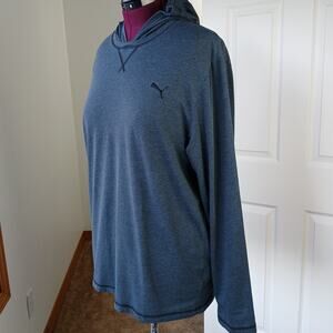 Puma Sport Lifestyle Hooded Long Sleeve Jersey Tee XL lightweight top T-shirt